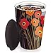 Tea Forte Kati Cup Poppy Fields, Ceramic Tea Infuser Cup with Infuser Basket and Lid for Steeping Loose Leaf Tea