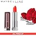 Maybelline New York Color Sensational Creamy Matte Lipstick, All Fired Up, 0.15 oz.