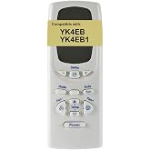 Replacement for GE Air Conditioner Remote Control YK4EB1 works for AEL06LPL1 AEL06LPQ1 AEL06LQ AEL06LQQ1 AEL06LQW1 AEL06LS AEL06LSQ1 AEL08LO AEL08LOG1 AEL08LP AEL08LPH1 AEL08LPQ1 AEL08LQ AEL08LQG1
