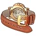 WOCCI Untextured Leather Watch Strap with Gold Buckle, 18mm 20mm 22mm Watch Band Bracelet for Men Women