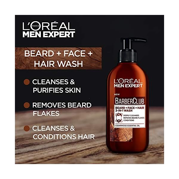 loreal men beard wash