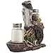 White Stallion Salt and Pepper Set with Decorative Spice Rack Holder Pony Sculpture for Stud Farm Decor and Rustic Country Western Dining Room Table Decorations As Gifts for Horse Lovers