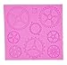 Yunko 3 PCS Gear Screw Shape Steam Punk Silicone Party Fondant Cup Cake Decorating Tools Chocolate Candy Sugar Mold