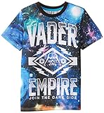 Star Wars Boys' T-Shirt, Empire Black, Large/14-16