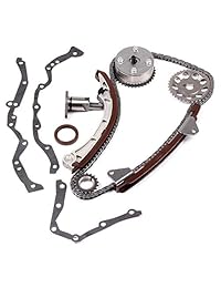 ECCPP 13050-22011 Kit de cadena de sincronización tensor guía carril caña piñón para manivela compatible con 00-07 Toyota Auris Premio Wish Corolla Altis 1ZZ-FE 3ZZ-FE