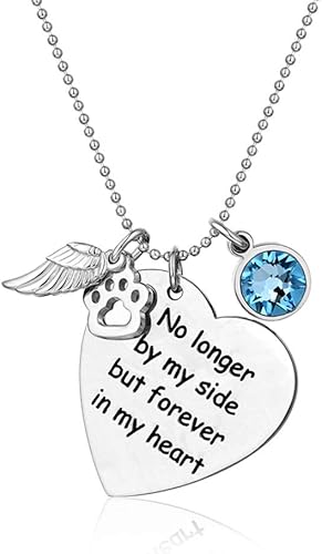 dog birthstone necklace