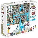 1000 Piece Puzzle - 8-bit Retro Gaming Style London