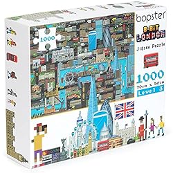 1000 Piece Puzzle - 8-bit Retro Gaming Style London
