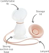 Munchkin Manual Breast Pump 120ml Capacity Silicone Portable Ergonomic view 3