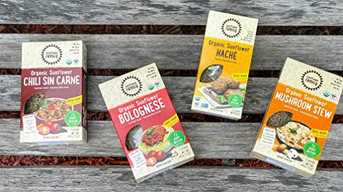 SunflowerFamily Variety Pack - Certified USDA Organic Meat Substitute From Textured Sunflower Protein - Soy, Dairy & Gluten Free