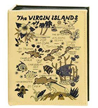 Virgin Islands Map Embossed Photo Album 200 Photos / 4x6