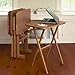 5 Piece TV Tray Snack Dinner Folding Table Set