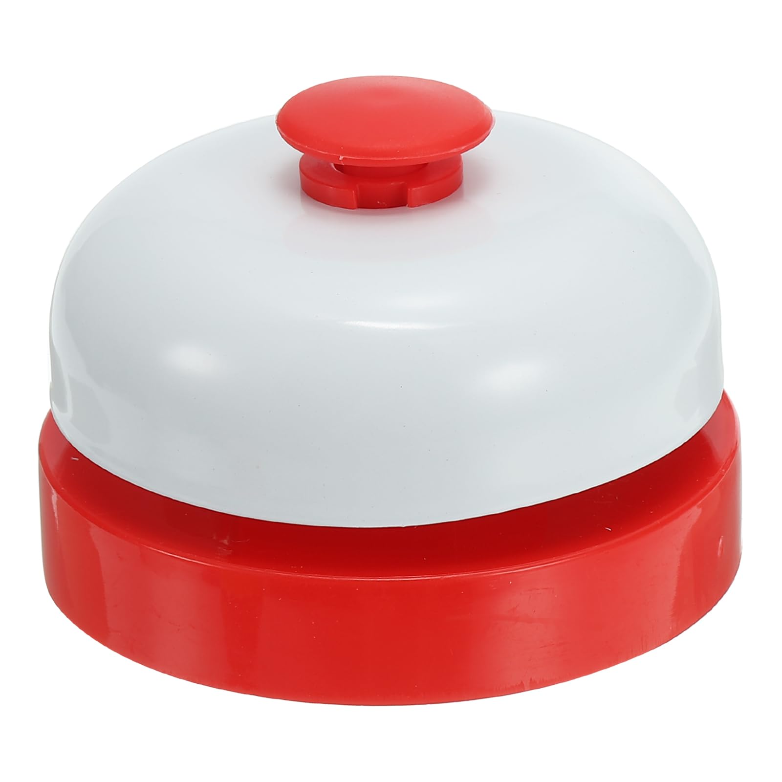 PATIKIL Desk Call Bell 2.5" Diameter, Dinner Desk Front Bell for Service with Metal Anti-Rust Construction for Hotel Restaurant Reception Areas Office Warehouse, Red/White