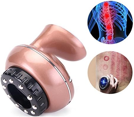 WANGXN Vacuum Suction Electric Lymphatic Detoxification Meridian Dredge Back Vibration Massager