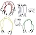 ABN Heavy Duty Bungee Cord Assortment & Canopy Ties, 10, 18, 24, 32 & 40-Inch Straps - 24 Pack