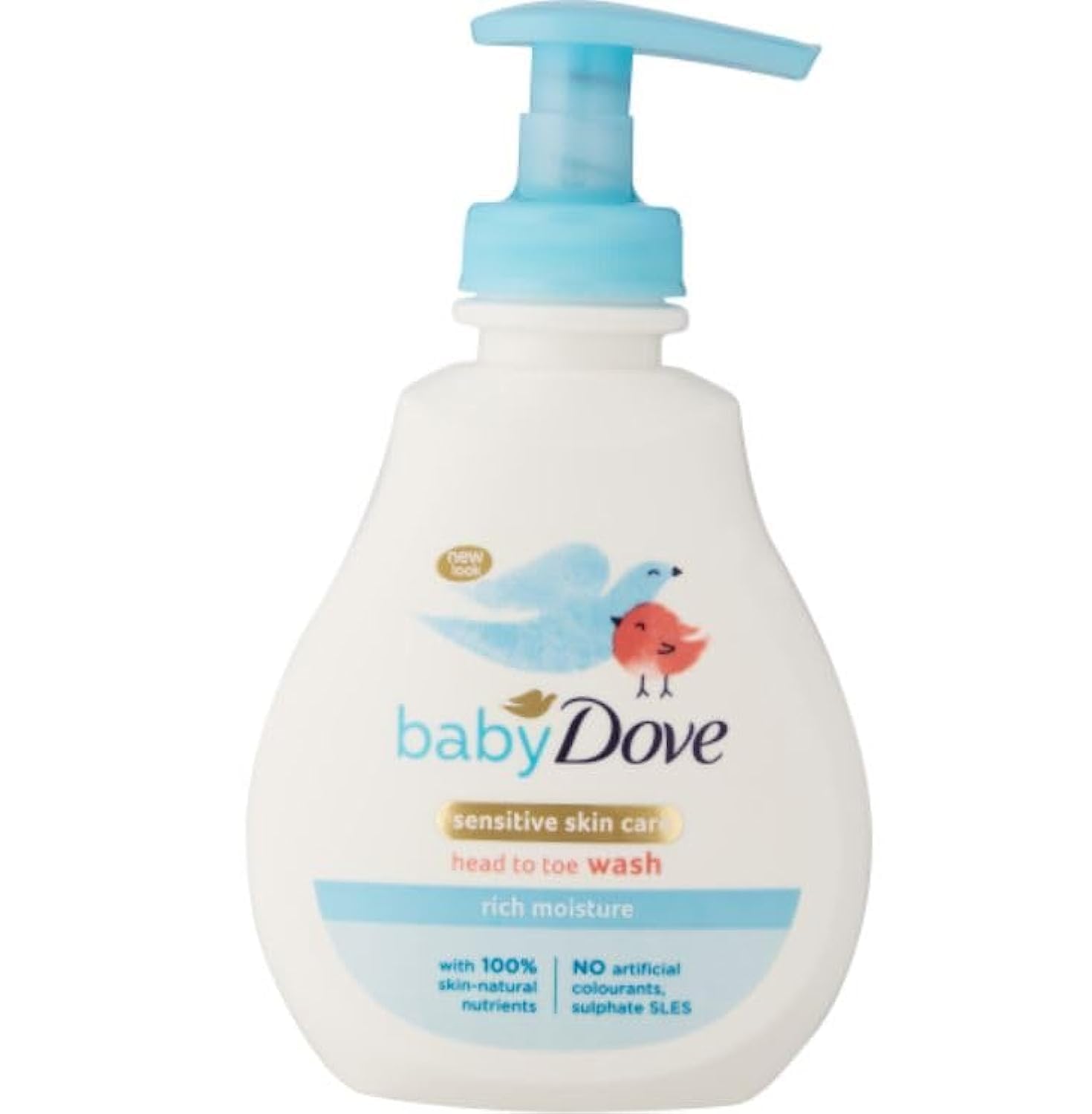 Baby Dove Sensitive Moisture Fragrance Free Head to Toe Wash, 200 ml