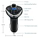 Bluetooth FM Transmitter, Jelly Comb Wireless In-Car FM Transmitter Radio Adapter Car Kit, Universal Car Charger with Dual USB Charging Ports, Hands Free Calling for iPhone, Samsung, etc (Black)