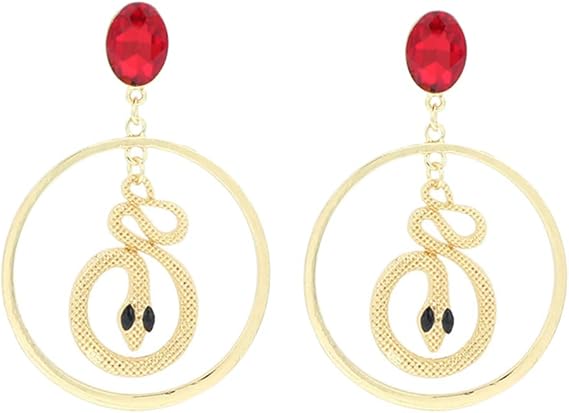 Cupcinu Pendientes de aleación Pendientes de Serpentina Pendientes de