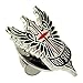 PinMart God Speed Cross Angel Wings Biker Enamel Lapel Pin – 1 Piece