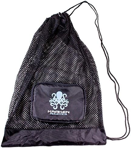 Kraken Aquatics Compact Mesh Gear Bag | for Scuba Diving, Snorkeling, Swimming, Beach and Sports Equipment