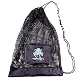 Kraken Aquatics Compact Mesh Gear Bag | For Scuba Diving, Snorkeling, Swimming, Beach and Sports Equipment