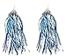 erioctry Kids Children Scooter Bike Handlebar Colourful Streamers Pom-pom Pair Bicycle Grips Sparkle Tassel Ribbon Baby Carrier Accessories (Blue)