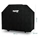 Tadge Goods BBQ Grill Cover w/Handles (58” Black) Waterproof, Heavy Duty | Large Universal Weber Charbroil Fit with Strap Fasteners | Gas, Charcoal, Electric