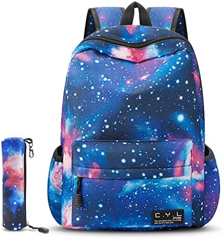 School Backpack, CYL Galaxy School Bag Student Unisex Canvas Laptop Book Bag Rucksack Daypack Kids Boys and Girls