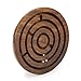 Rusticity® Wooden Circular Labyrinth Maze Puzzle Board Game w/ 3 Metal Balls/Traditional Sheesham Challenging Education Game, Brain Teaser for Kids, Adults, Teens, Boy & Girl, 5 x 5 in
