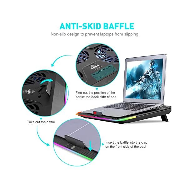 havit-Cooling-Pad-RGB-156-17-Laptop-Cooler-with-3-Quiet-Fans-and-Touch-Control-Pure-Metal-Panel-Portable-Cooling-Stand-F2073-Blue havit Cooling Pad RGB 15.6-17" Laptop Cooler with 3 Quiet Fans and Touch Control, Pure Metal Panel Portable Cooling Stand (F2073, Blue)