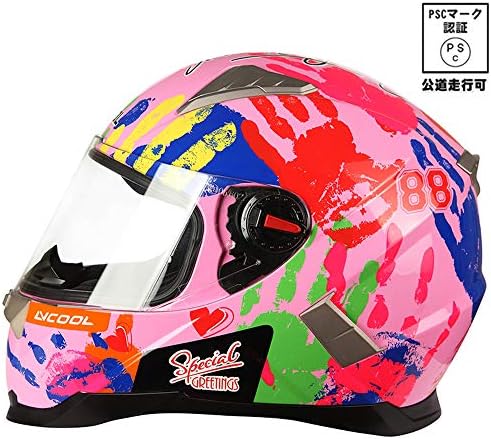 Lvcool Lv111 バイク用ヘルメットフルフェイス ヘルメット 16色 Pscマーク付き 通気性抜群 Bike 商品4 Xxl おしゃれ 頭囲 60 61cm a W新作送料無料 Helmet オートバイ バイクヘルメット男女通用 耐衝撃性