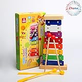 Ehome Xylophone for Kids, Musical Toy for Toddlers - With Clear Sounding Keys, Four Child-Safe Wooden Mallets for Kids - Making Fun