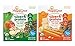 Happy Baby Tot Fiber and Protein Organic Soft-Baked Oat Bar Bundle: 1 Box of Apples & Spinach, 1 Box of Bananas & Carrots(2 boxes total)