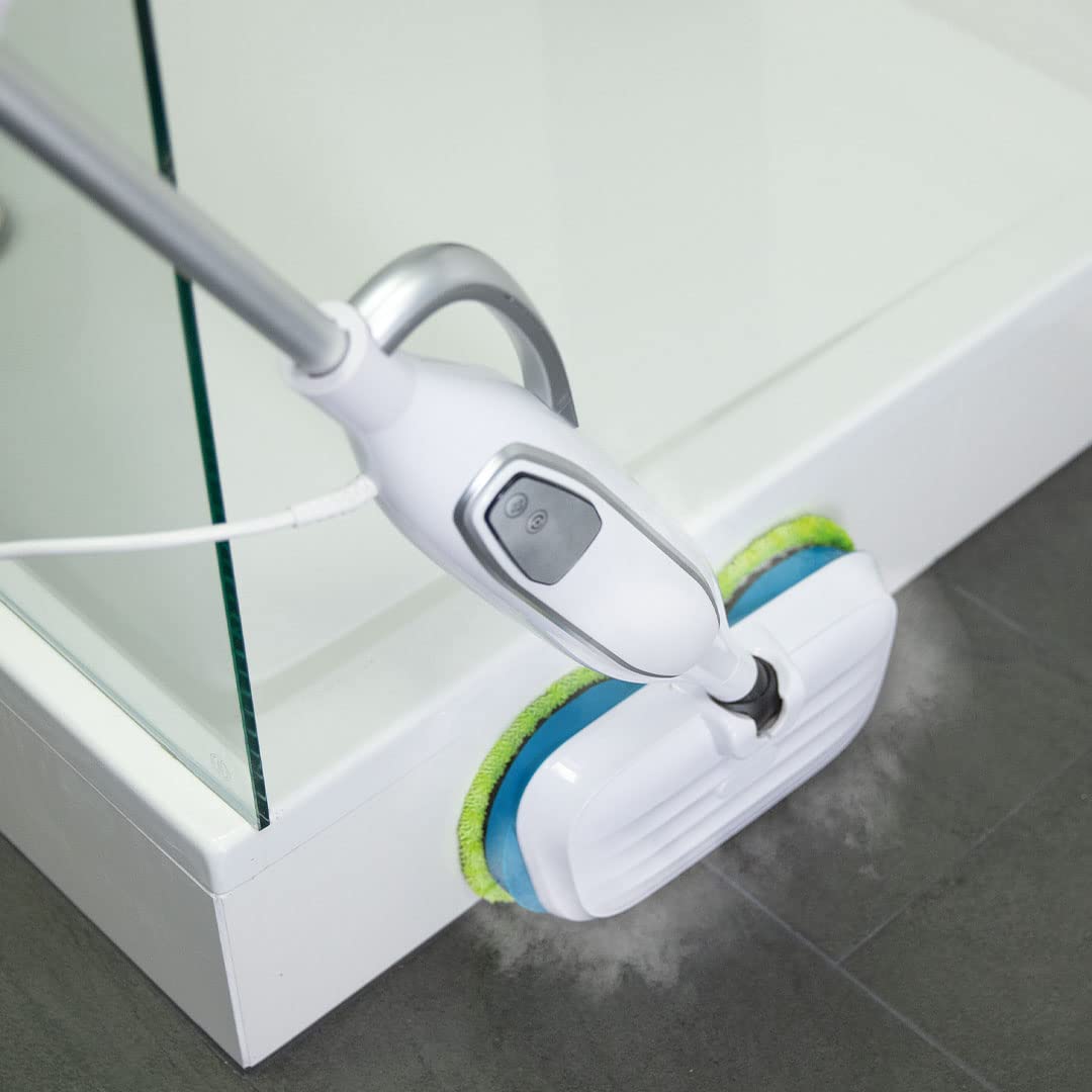 Livington Steam Twister - Dampfreiniger 1300W - elektrischer Bodenreiniger & Handdampfreiniger mit Zubehör - Dampfwischer für Boden, Bad & Küche - Bodenwischer entfernt 99,9% Bakterien - 330 ml Tank 5