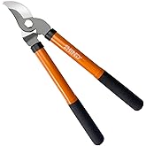 SHIND Lopper Heavy Duty Branch Cutter Tree Clippers with Compound Action, Chops Thick Branch Ease, Garden Loppers Pruning, 15 Inch Tree Trimmer with 1.6” Clean Cut Capacity (15 Inch）