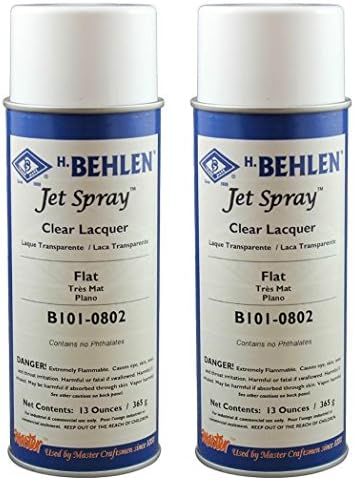 Behlen Jet Spray Clear Lacquer - Flat 2 cans