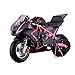 XtremepowerUS Gas-Powered Mini Pocket Motorcycle Ride-on Padded Seat 40cc 4-Stroke EPA Approved, Pink