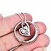 YFN Sterling Silver I Love You to the Moon and Back Heart Pendant Necklace 18