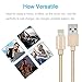 Poweron 3 Pack 6.5ft Certified Nylon Braided 8 Pin Charging Cable Data Transfer For iPhone X iPhone 8 8 Plus, 7 7 Plus 6 6S Plus 5 5S 5C iPad 4th Mini iPad Air, Pro (GOLD)