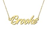 Aoloshow Brooke Name Necklace 18k Gold Plated Layer