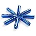 Xprite Blue Aluminum Mounted 90mm Spike Extended Nut Refit Wheel Lug Nuts/Tire Screw M12x1.5