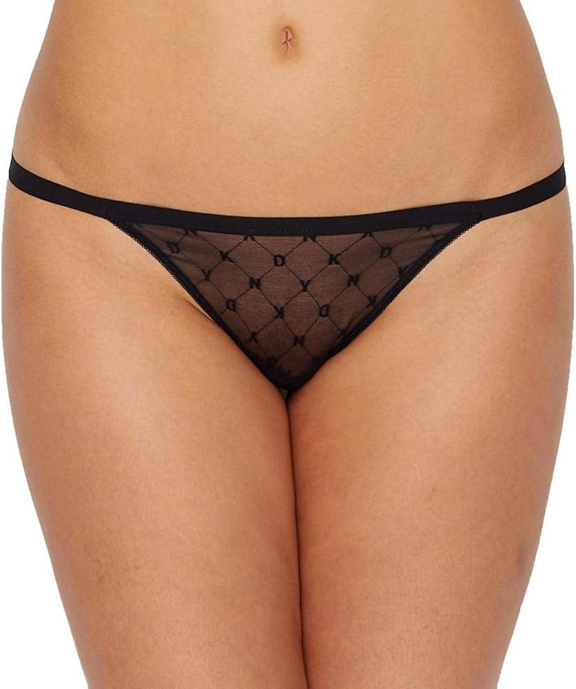 DKNY Women's Monogram Mesh String Bikini Panty at  Women’s Clothing store