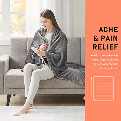 Heated Blanket, Machine Washable Extremely Soft and Comfortable