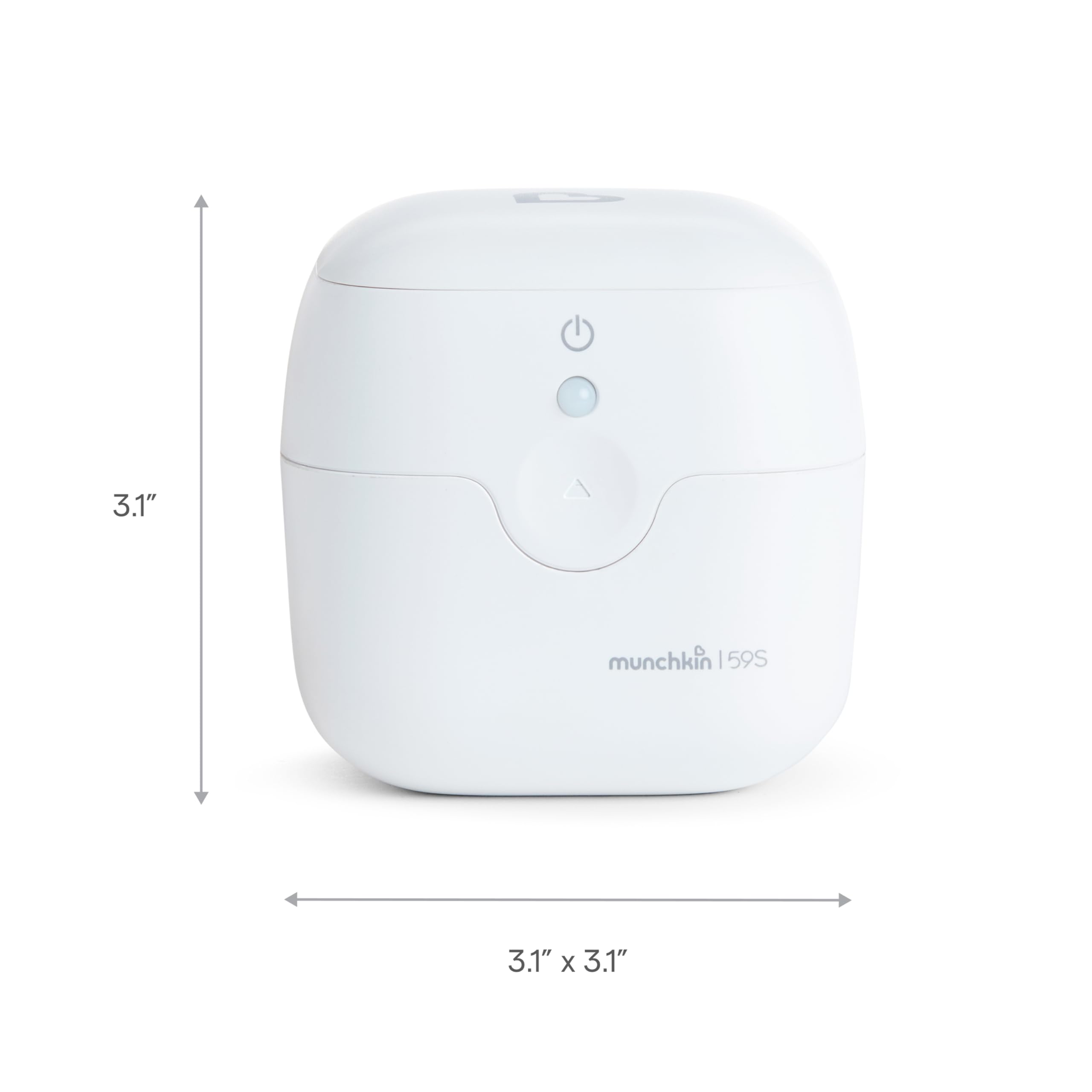 Munchkin Portable UV-C Cleaner for Pacifiers, Teethers and More, White