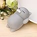 Lookatool Cute Mochi Squishy Cat Squeeze Healing Fun Kids Kawaii Toy Stress Reliever Decor, Grey