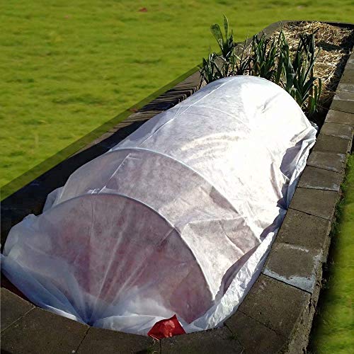 Agfabric Plant Covers Freeze Protection 5'x25' 0.55oz Frost Blankets for Plants Plant Frost