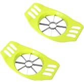 Apple Cutter Professional Apple Slicer Apple Corer Tool, Green, 2 PCS | Stainless Steel, Fruit Corer, For Kitchen, Fruits, Vegetables
