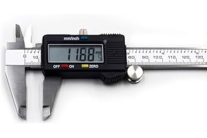 Oudtinx Electronic Digital Caliper Stainless Steel Body with Large LCD Screen | 0-6 Inches | Inch/Millimeter Conversion