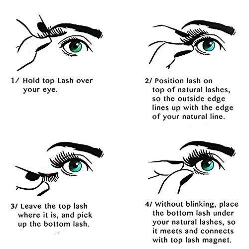 3D Magnetic Eyelashes by TrimDish, Reusable False Eyelashes for Natural Look (4 Pieces), No Glue Required Fake Mink Lashes - Thumbnail 6