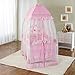 Big Oshi Portable Playard Deluxe Bundle - Nursery Center With Canopy Net Topper - Medium Size - Lightweight, Compact Design, Includes Carry Bag - Perfect for Indoor or Outdoor Backyard Use, Pink